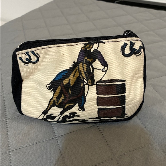 Canvas Rodeo Print Coin Purse - Picture 3 of 6